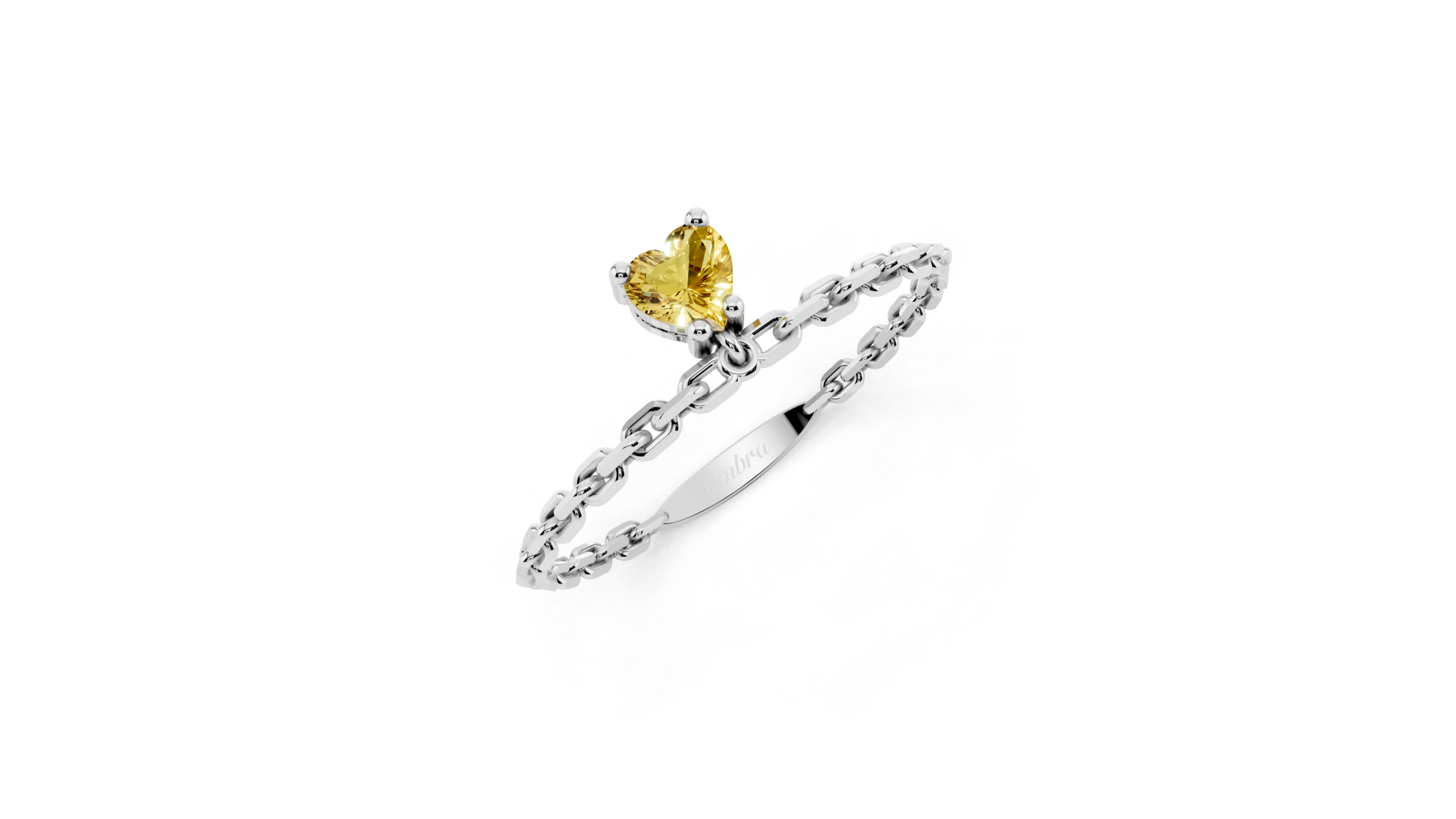 Bague Full Heart Yellow