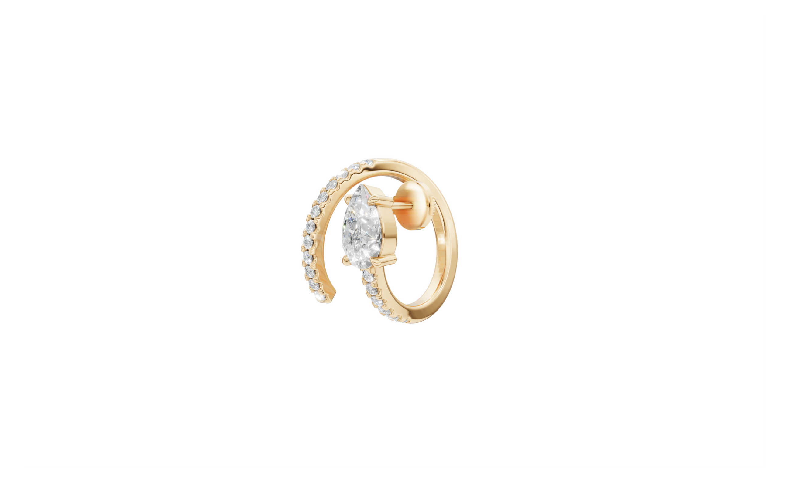 Boucle d'oreille Tourbillon Twist