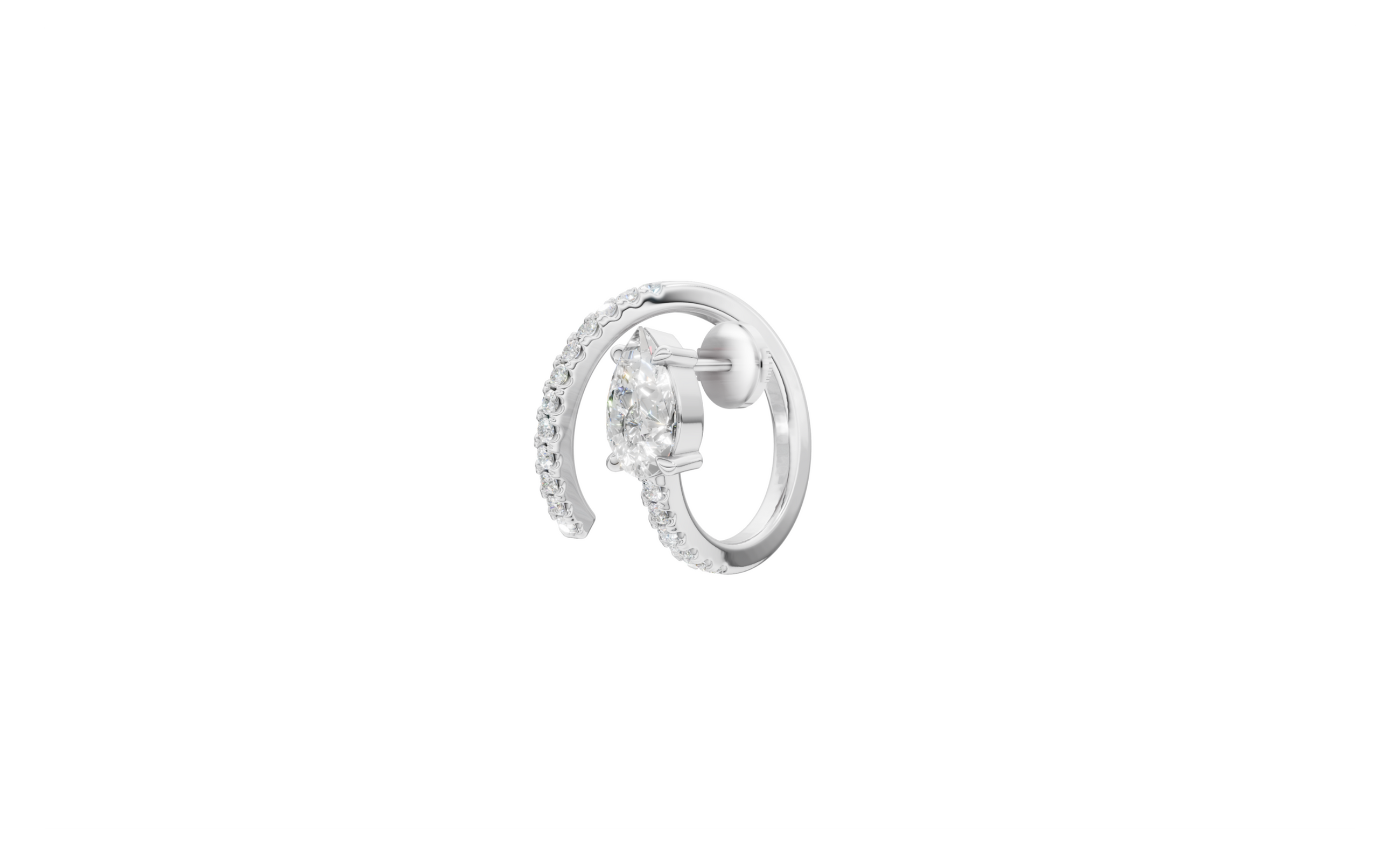 Boucle d'oreille Tourbillon Twist