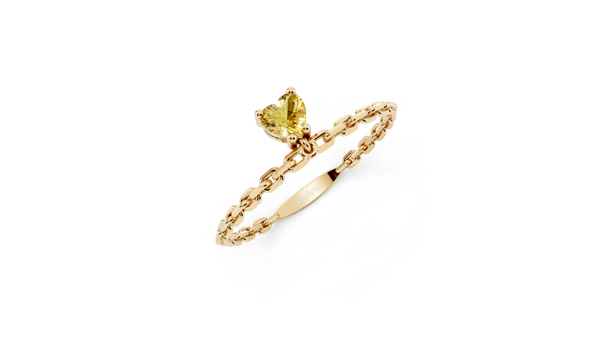 Bague Full Heart Yellow