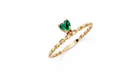 Bague Full Heart Green