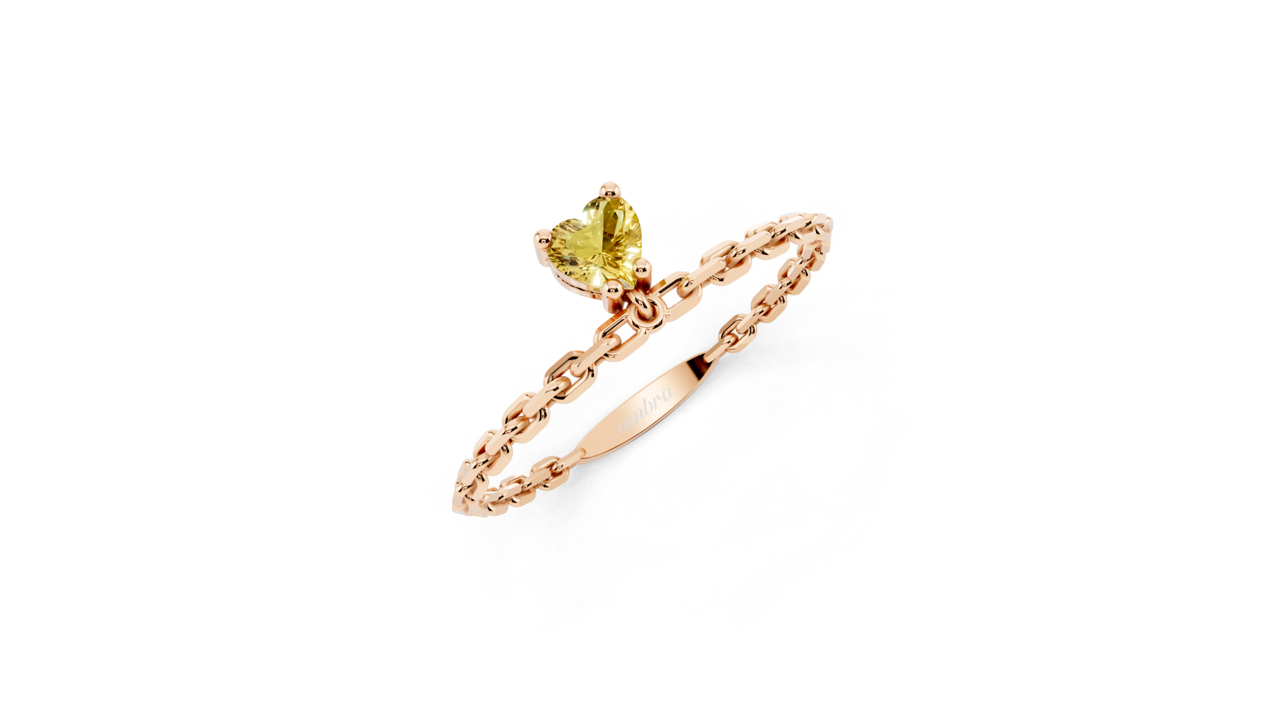 Bague Full Heart Yellow