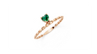 Bague Full Heart Green