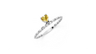 Bague Full Heart Yellow