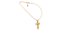Collier Cross Hearts Yellow