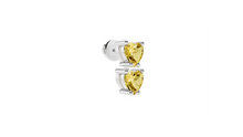 Boucle d'oreille Double Hearts Yellow