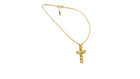 Collier Cross Hearts Yellow