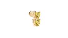 Boucle d'oreille Double Hearts Yellow
