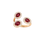 Bague Trinity Rubis