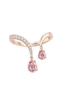 Bague Pink Drops Reflections