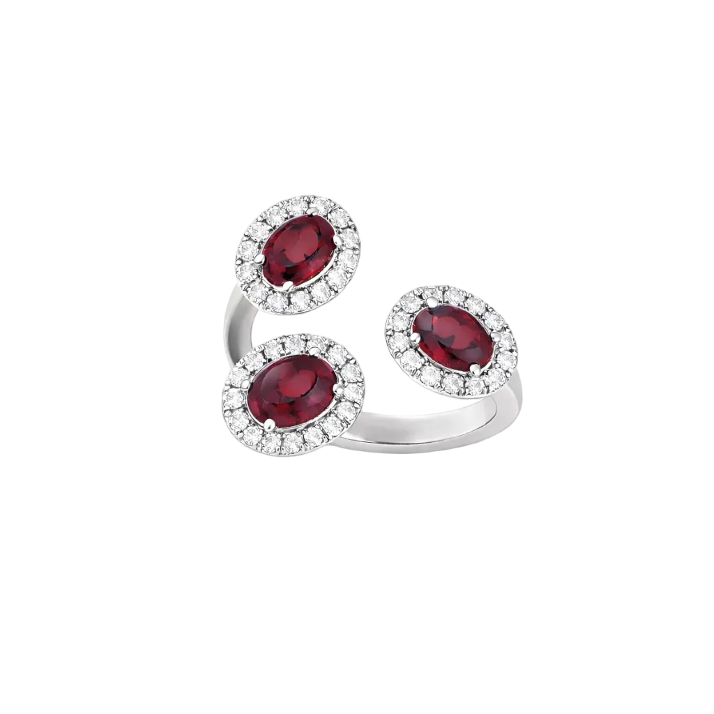 Bague Trinity Rubis